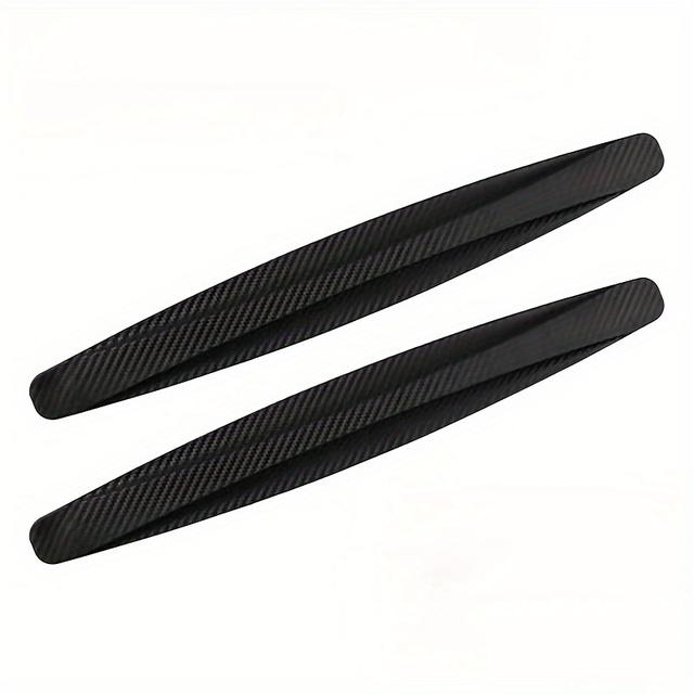 TEMU Carbon Fiber Car Bumper Guard- Scratch And Collision Protection, Suitable For Front And Rear Bumpers And Car Doors And Trunks
