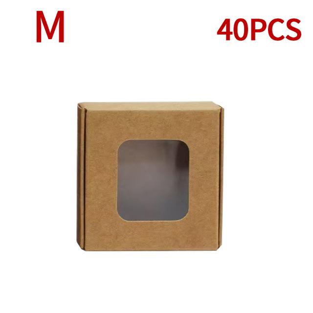 TEMU 40pcs Windowed Paper Square Party Gift Boxes, Foldable Airplane Boxes For , Black Jewelry Boxes