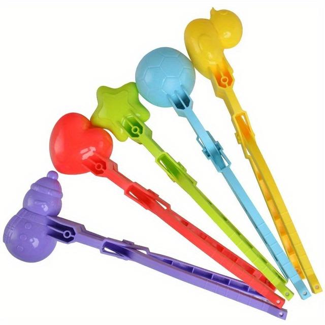 TEMU Neues Produkt, Outdoor-Schneeballgreifer, Mehrfachform-Schniewerfer für werfen, Freiluftsport (Zufällige Farbe), Schneeballmacher,Schneeförmchen-Hersteller,Schneeaccessoires