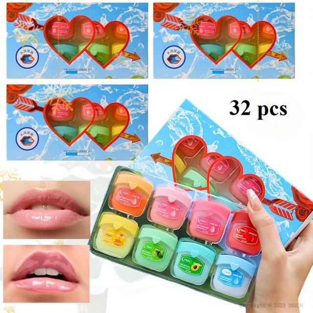 TEMU Of 32 Moisturizing Lipsticks Set, Made With , Moisturizes And Soothes, Lips Moisturized All Day, Long-lasting Effect
