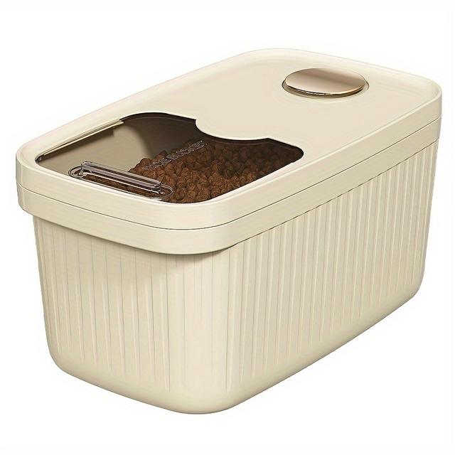 TEMU Pet Food Storage Container, Large Storage Bin With Lid, Suitable For Cat And Dog Food Storage- Suitable For Dry Food