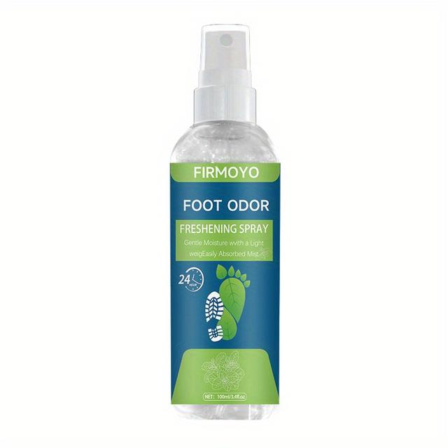 TEMU Firmyo Sports-specific Foot Odor Eliminator Spray - 100ml/3.4fl.oz Long-lasting Deodorant & Sweat , 24h Freshness For Gym, Workouts, Socks, Shoes & Feet - , Unisex Anti-foot Odor Spray