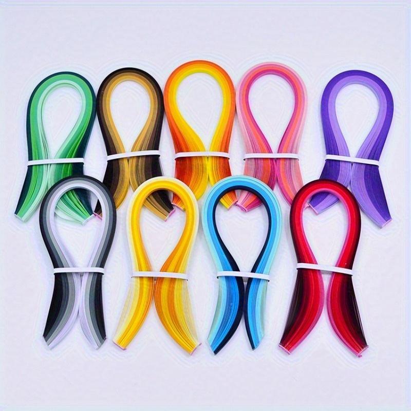 TEMU 9 Packs Quilling Paper Strips Kits 900 Strips 45 Colors, 3mm Width, 15" Length
