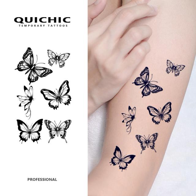 TEMU 3 Sheets Realistic Temporary Tattoos - Semi-permanent Design, 1-2 Weeks Long-lasting, 2.3"x3.9" Arm Tattoos For , Professional Temporary Tattoo Artist Quality