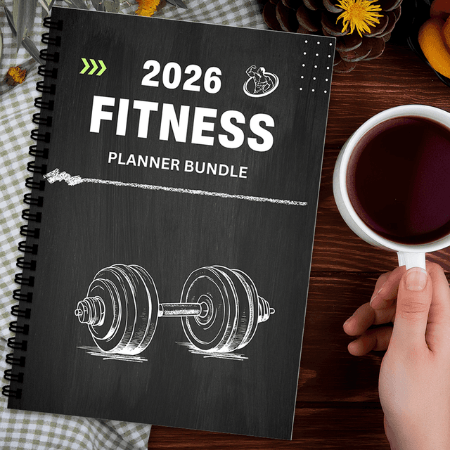 TEMU 1個 フィットネナー&ジャーナル - 製厚手ページのジムログブック、スケジュール、進捗トラッカー&目標設定付き 女性/男性向け - 月間/週間/日次トレーニングプランナー ジム、トレーニング、新年の誓いに最適