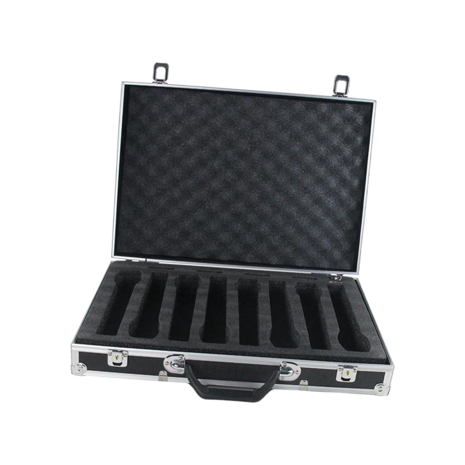 TEMU Covered Storage Box Impact Resistant Case Singing Shockproof Hard Shell Mic Case