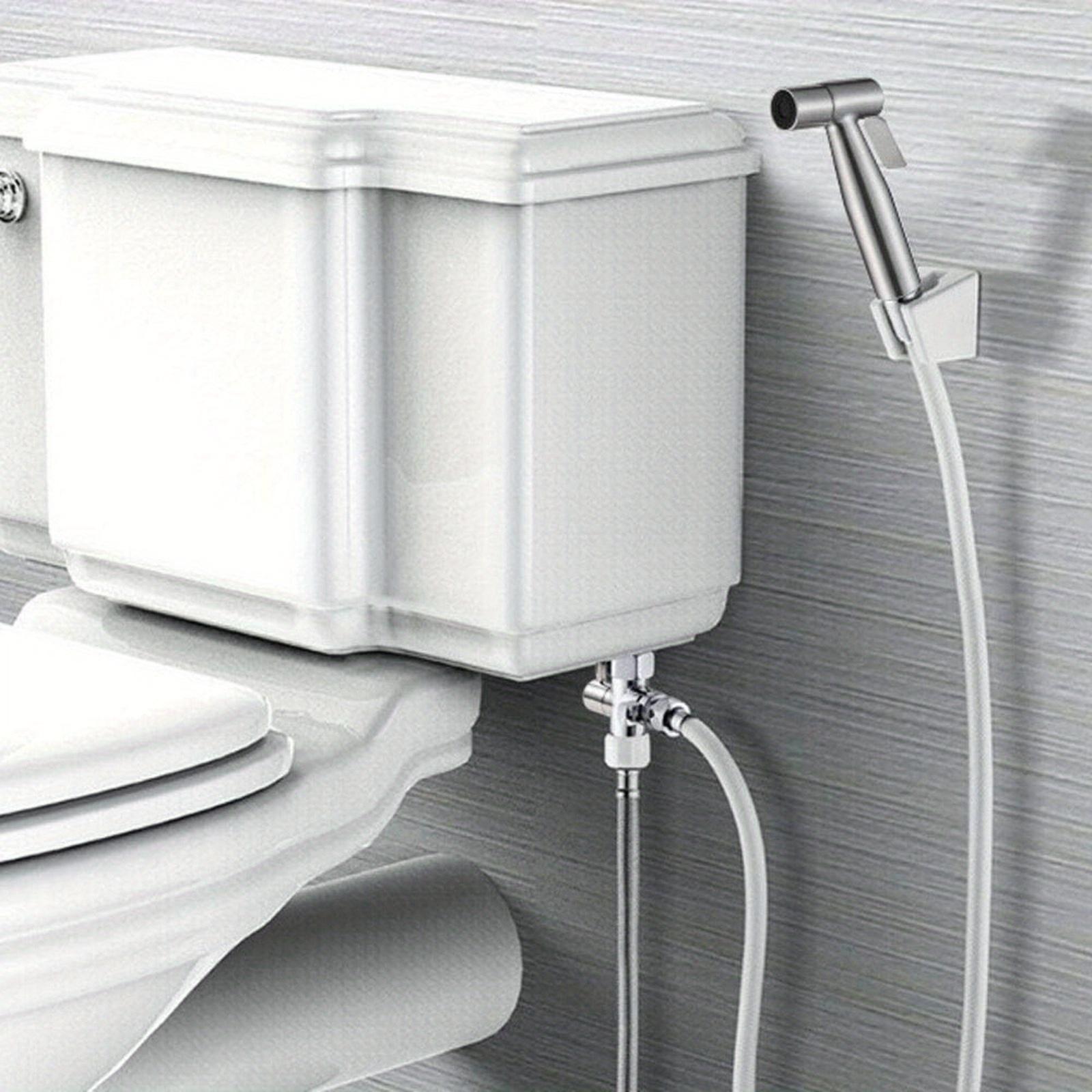 TEMU Stainless -held Flushing Device, Bathroom Sitz Shower, High-pressure Flushing Installation Base And Hose