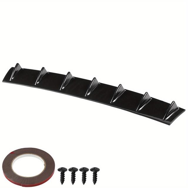 TEMU 1pc Universal Rear Bumper Cover - Fits Most Vehicle Models, Durable With Red Accents, For Automotive Repair & Replacement, Vehicle Protection, Sleek Car Accessory, Highquality Material