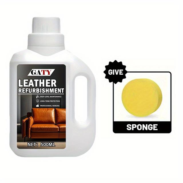 TEMU Creme - 500ml Tiefenpflege für Autositze, Sofas, Jacken & Kleidung: Glanzverstärkend, Schutz vor Verblassen, Verhindert Aufhellungen und Alterungserscheinungen