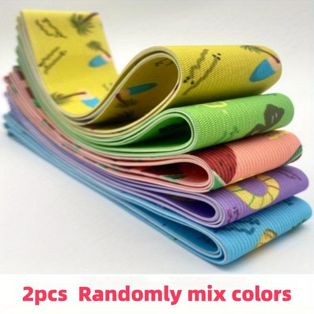 TEMU 2/3/5pcs Leaf Print Beach Chair Towel With Suitable For Pool, Vacation - Lightweight & Portable Durable Towels, Quick-dry Suitable For , Bath, Spa - 2/3/5pcs ()
