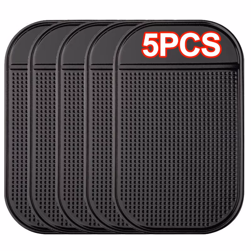 TEMU 5pcs Universal On Board Non Slip Mat: Keep Your Phone, Keys And Fashion Glasses Safe!