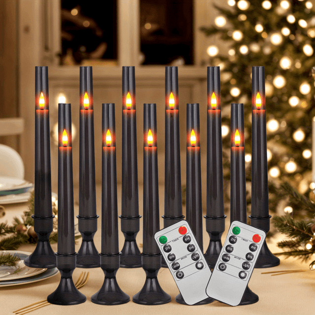 TEMU Flameless Battery Operated Candles With Remote Home Decor Flame, Led Candles Suitable For Valentine's Day Decoration, Home Decoration And Table Decoration