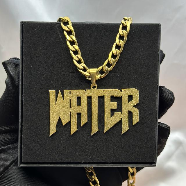 TEMU Custom Nk Necklace Love&name Custom Thick Cuban Chain Frosted Necklace Movable Pendant Necklace Stainless Steel Hip Hop Jewelry