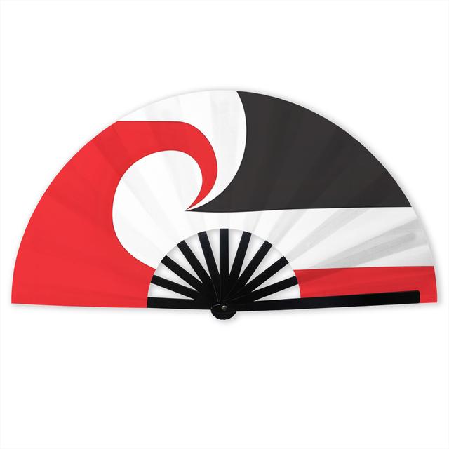 TEMU Maori Foldable Hand Fan Unisex Outdoor Events