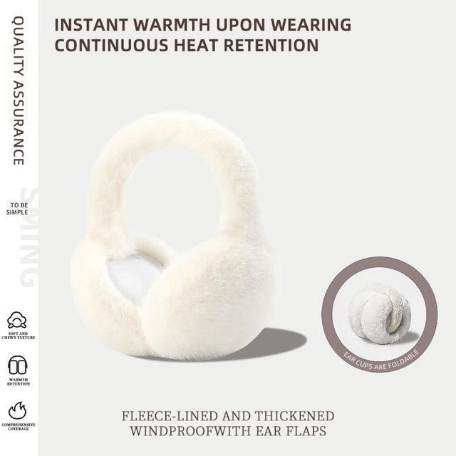 TEMU 1pc Saint Plush Ear Warmers For Women & - Soft Thermal Ear Muffs Suitable For Winter, Weather, Skiing, Commuting - Cute Valentine's Day Gift, Hand Washable Ear Accessory