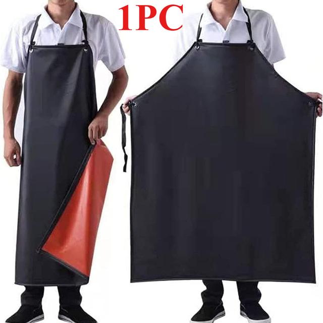 TEMU 1 ks Lehká dlouhá zástěra z PVC, ideální pro zahradničení, péči o domácí mazlíčky, zpracování ryb, úklid v domácnosti a údržbu vozidel – exteriérně měkká a odolná proti skvrnám