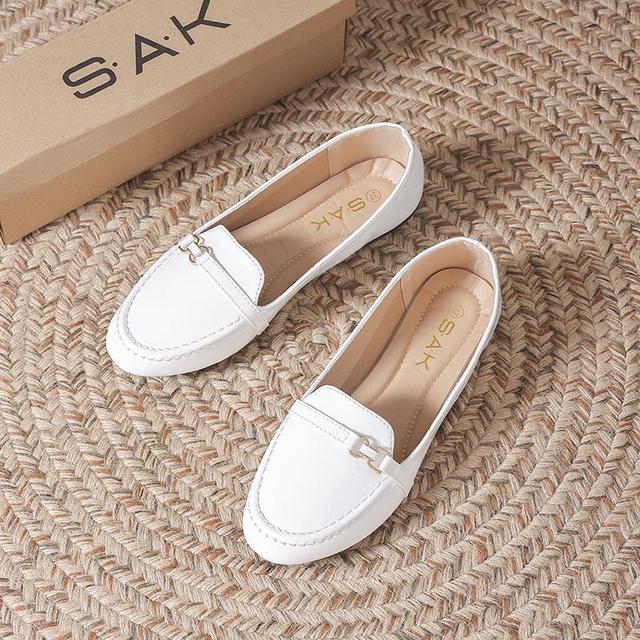 TEMU Sak Ladies Commuter Flat Shoes 1 Pedal Shoes Lok Fu Shoes Light And Convenient To Women Shoes