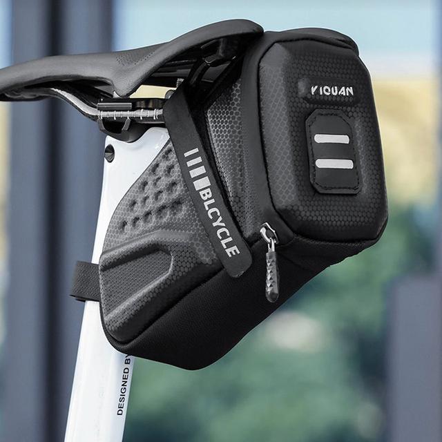 TEMU Cycling Bag, Road Bicycle Tail Bag, Hard Shell Three-dimensional Cycling Bag, Mountain Bike Storage Bag, Cycling Equipment.