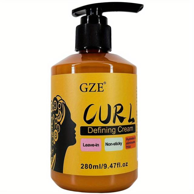 TEMU Gze Defining Cream Conditioner Non-sticky Hydrates & Eliminates Frizz Curling Cream
