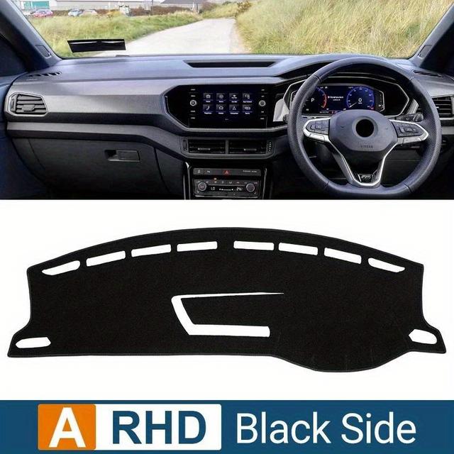 TEMU Alfombrilla de Cobertura para del Coche Volkswagen VW T 2018-2023, Protector Solar para Instrumentos, Alfombras Anti-UV