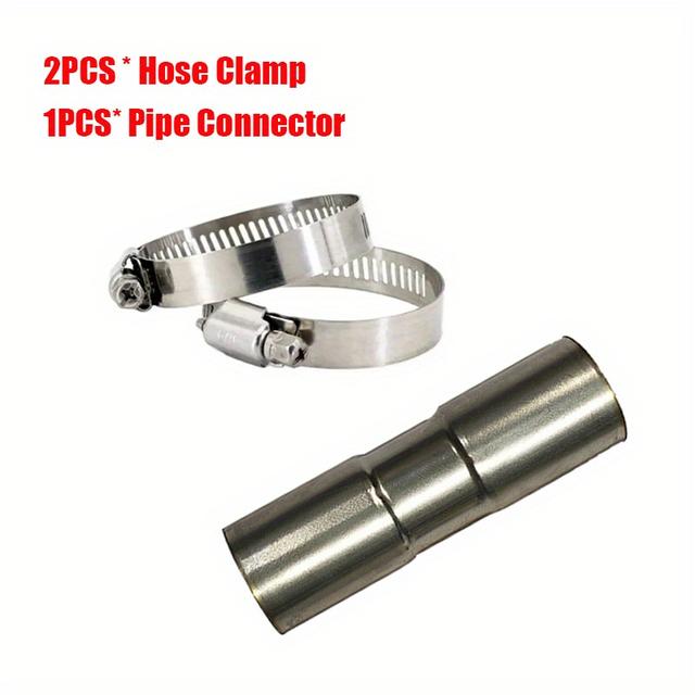 TEMU 15cm 60cm 120cm 200cm 300cm Air Parking Heater Stainless Steel Exhaust Pipe Tube Gas Vent Hose Connector Truck Van