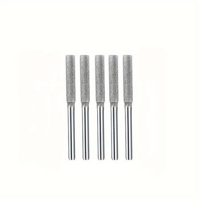 TEMU 3 db Gyémánt Láncfűrész Élező Készlet, Titánium Bevonatú Csiszolófejek Láncfűrészhez, Műjade, Üveg, Fém, Fa Élezéshez – Töltetlen Energia Mód