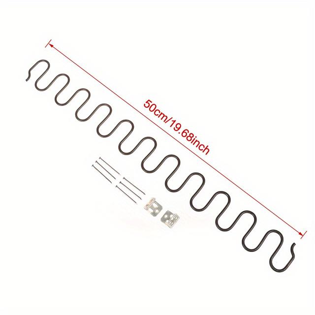 TEMU Replacement Sofa Chair Springs, Furniture Spring With Clips, 45cm 50cm 60cm 65cm 70cm Long Ressort Hardware