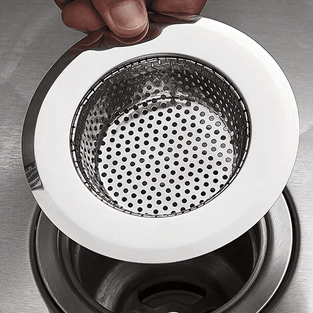 TEMU Kitchen Sink Strainer Made Of Stainless Steel: 4.5 Inches In Diameter, Ideal For Most Kitchen Sinks - Made From 304 Stainless Steel, Suitable For Rv Kitchen Sinks.