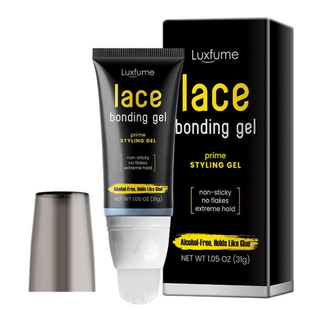 TEMU 1pc Lace Glue Gel, Non-flaking Gel-type Wig Fixing Glue, Long-lasting Effect And , Suitable For Wig Sets Of Materials