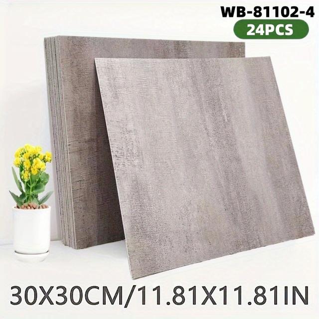 TEMU 12/24 Self-adhesive Marble Pattern Floor Stickers, 11.81inx11.8in, Waterproof Vinyl, And Stick Installation, Suitable For Living Room, Bedroom, Balcony, Office, Floor And Wall Decoration