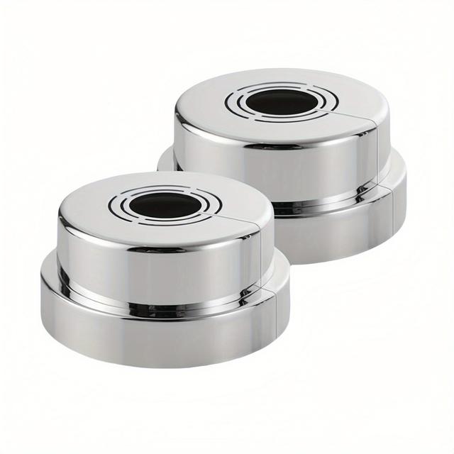 TEMU Sada 2 nastavitelných dělených krycích desek - ABS nástěnná přírubka pro Pex/Water trubky o průměru 10-33 mm (0,8-1,2 palce), kryt s výškou 20-32 mm