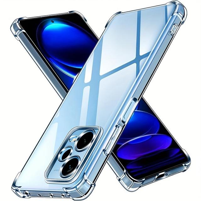 TEMU Obal na telefon: Ultra tenký měkký TPU průhledný obal pro Redmi 12, 12C, průhledný flexibilní kryt proti poškrábání pro Redmi Note 12 Pro, 12S 4G, 5G Plus