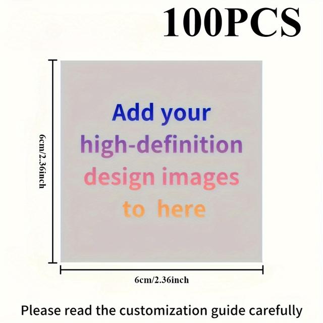 TEMU 50 Custom Uv Stickers, Personalized Logo Photo With 3d Carving Design Suitable For Water Cup Diy Application, Ideal Gift For , Cute Decals