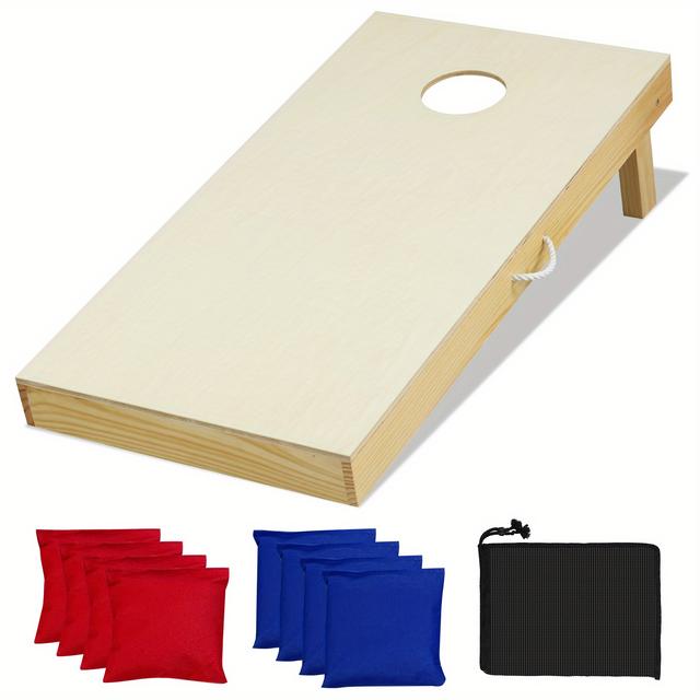 TEMU Costway 4'x2' Portable Corn Hole Game Board Includes 8 Bean Bags, Tailgate/regulation Size, 1 Pack