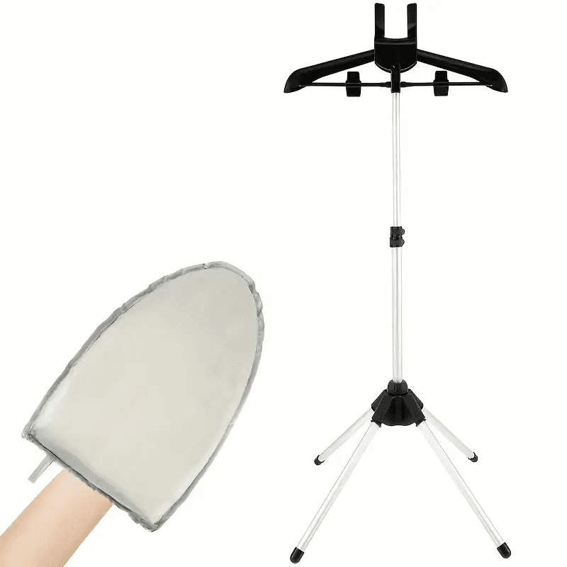 TEMU Aluminum Alloy Retractable Ironing Rack With Ironing Board, No Electricity Required, Clothes Ironing Accessories, Suitable For Home And Clothing Store Use.
