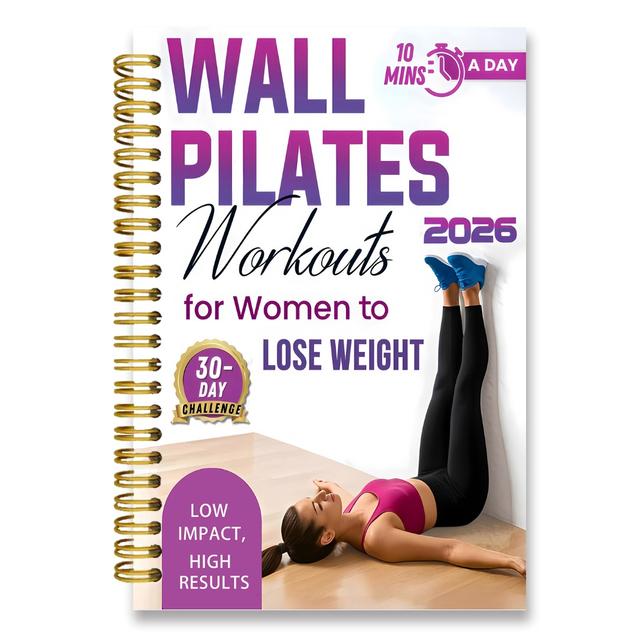 TEMU Wall Pula | Fitness Plan Designed Specifically For Women, Featuring Blank Inner Pages And A5 Spiral Binding To And Improve Body Shape, Suitable For Fitness Enthusiasts And Pilates Enthusiasts