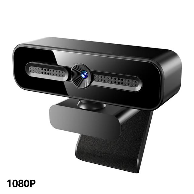 TEMU Cámara Web 1080P 4K HD USB Plug and Play con Efecto de Belleza Automático y Luz de Relleno para Clases en Línea/Transmisiones /Llamadas