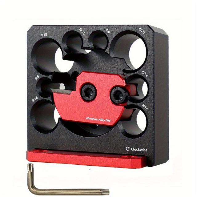 TEMU 1 Set Adjustable Dowel Maker Jig 8mm-20mm With Carbide Woodworking Electric Drill Milling Dowel Round Rod Auxiliary Tool