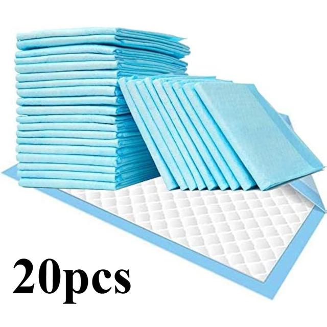 TEMU 20pcsbed Pad Waterproof Bed Absorbent Pad Disposable Replacement Pad Thickened Easy To Clean Supplies