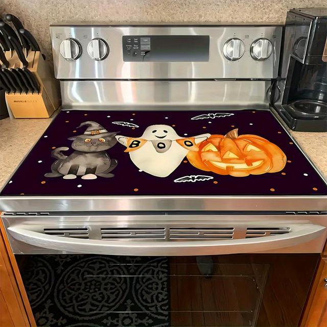 TEMU 1pc Halloween Heat Mat For Kitchen Table Decoration, Stove Counter Protector Pad, Festive Pumpkin And Design, Perfect For Holiday Party Decor, Safe And Stylish Dining Accessory