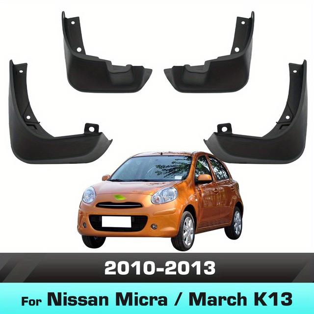 TEMU 4pcs Fender Mudguards For / March K13 2010-2013 | Plastic Splash Flap Guards, Rear Placement Car Additions
