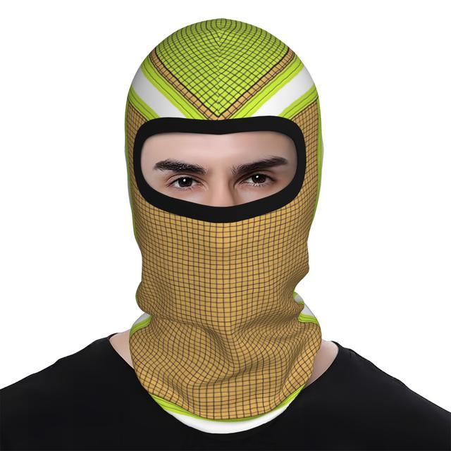 TEMU 1pc Fire Clothing Firefighter Clothing 2 Printed Windproof Balaclava Cycling Ski Face Cover And Neck Warmer