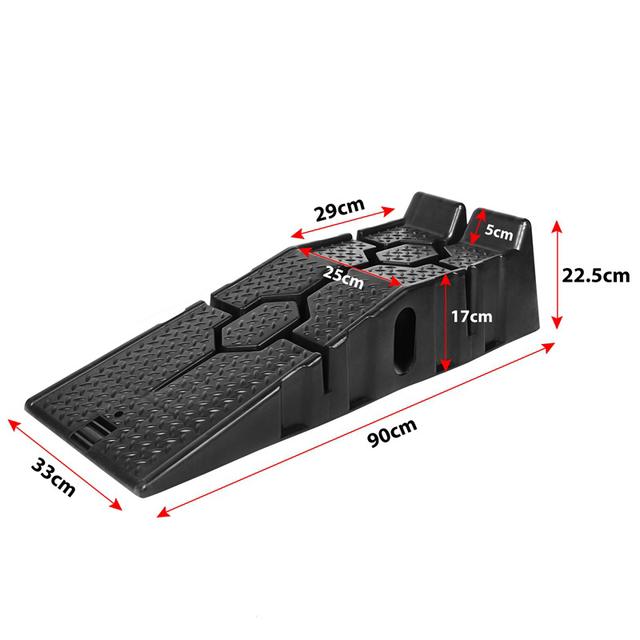 TEMU 2x Laderampe Autorampe bis 2500kg Fahrzeugladerampe aus Kunststoff