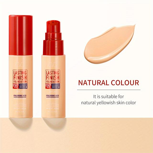 TEMU 1pc Foundation Liquid, Full Coverage Concealer Cream, Natural, Waterproof And Long-lasting Makeup, Suitable For All Light Beige Types
