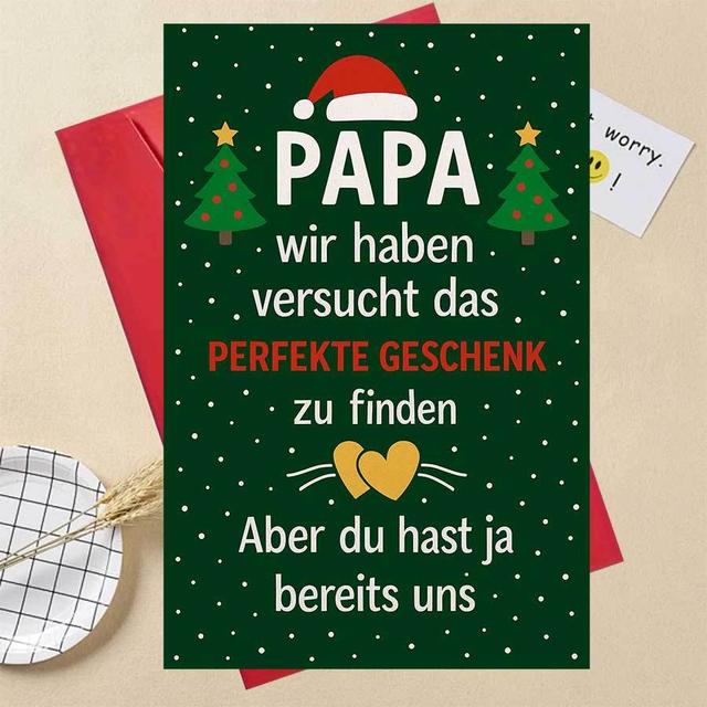 TEMU A Single Christmas Card For Dad, An Ideal Gift To Show Appreciation During The , And Messages For Family Celebrations.