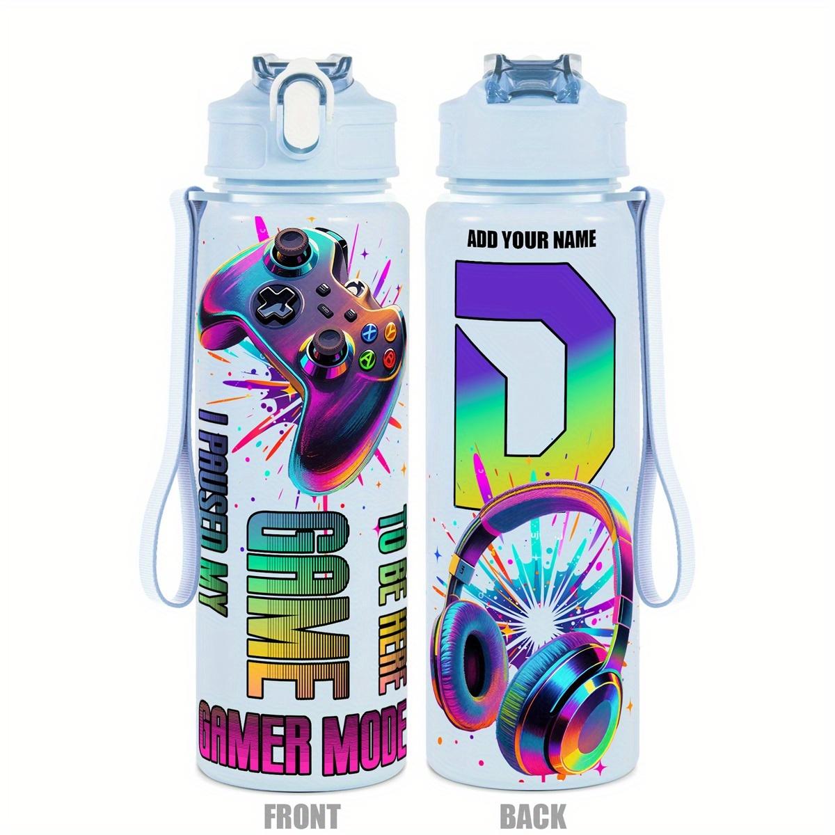 TEMU 1pc 25oz Personalized Name Sports Water Bottle With Personalized Cow Time Marker And Hydration Reminders, Suitable For Sports, Fitness, Outdoor Travel, Durable Large Capacity Hiking Wa