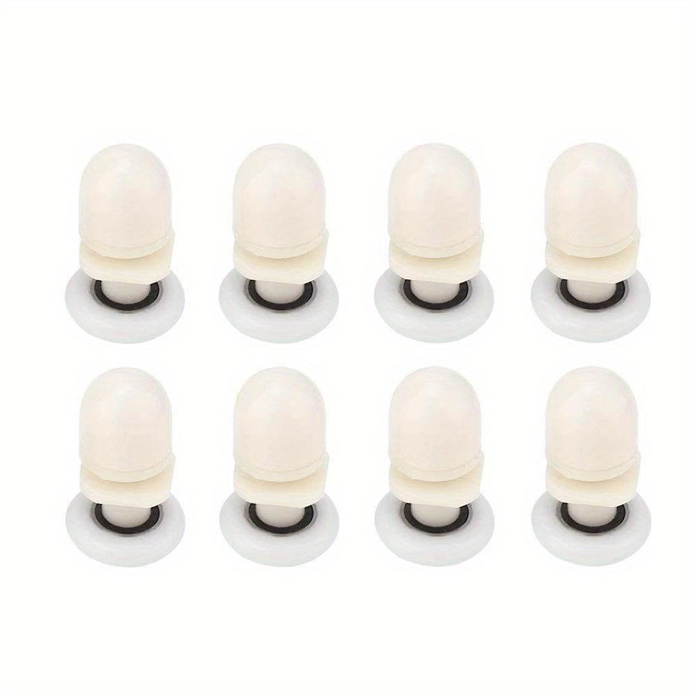 TEMU 8pcs Sliding Door Wheels 25mm Shower Door Rollers For Bathroom Bearing Pulleys/runners/ Wheels Replacement (8, 25mm)