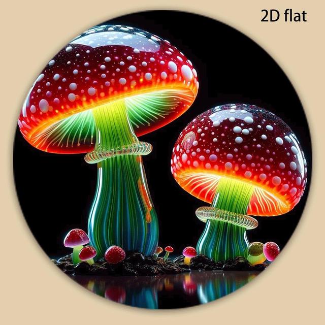 TEMU Mushroom 1pc Large Size Fridge Magnet, Perfect For Refrigerator, Home, Office, Or Whiteboard Decor, Ideal Holiday Gift, Magnet For Fridge