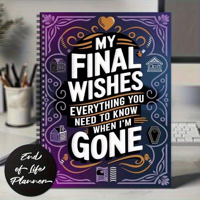 TEMU My Planner | End Of Life Notebook | Everything You Need To I'm Gone