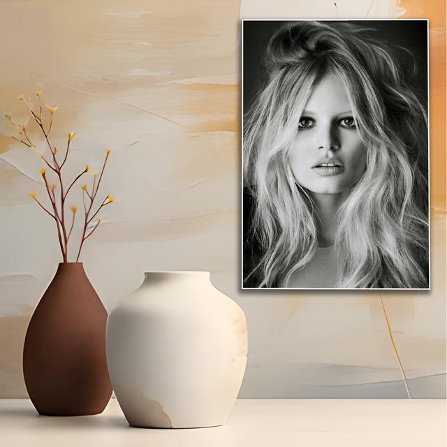 TEMU Stijlvol zwart-wit canvas muurkunst - Moderne abstracte enkele panel ontwerp, hoge kwaliteit print, ongeramd, perfect voor huisdecoratie, kunstwerk voor woonkamer